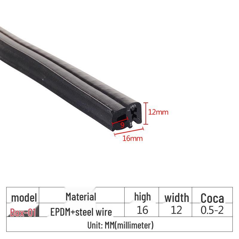 Bandă de etanșare din cauciuc EPDM pentru dulapuri - Bandă antiexplozivă, impermeabilă, anticolicională pentru cutii electrice mecanice