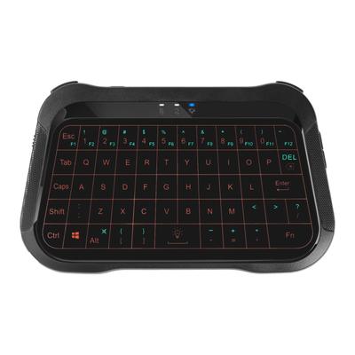 Mini Wireless Keyboard with Integrated Full Screen USB Smartphone For Mouse, Touchpad, 3-Color Backlight, Touch, Ultra-Small, Rechargeable, Quiet,