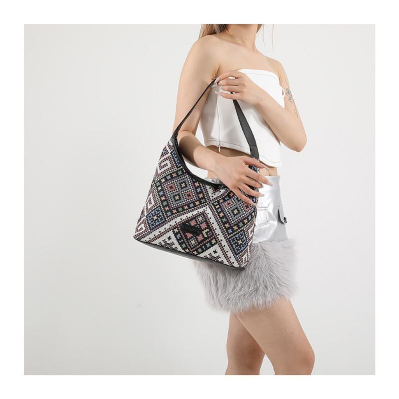 Geantă de umăr de primăvară și de vară pentru studenți de maree străină Geantă de clasă de îmbinare a culorilor zilnice