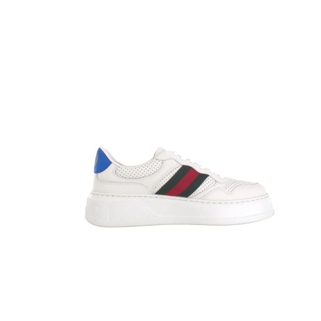 Gucci Chunky B Low Top Stylish Skateboarding Shoes Men's White & Blue 669698 UPG10 9060