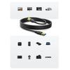 Ugreen Cable Usb-A - Usb-A Usb3.0 5Gb/S 0.5M Black (Us128)
