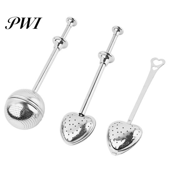 Tea Strainer Infuser Reusable Food Grade Stainless Steel Spherical Pressed Design Mesh for Mug