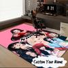 Custom Name Kpop Group Portrait Carpet, Chair Rug,Area Rug for Office Bedroom living rooms bedroom, Doormat decor Christmas fan gifts