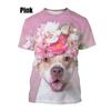 Yeni Moda Pit Bull 3D Baskılı Tişörtler Yaz Rahat Erkek Kadın Hip Hop Nefes Alabilir Kısa Kollu Trend Unisex Üstler Tişört