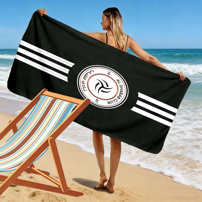 Al Shabab Club Print Beach Towel, Large Soft Quick Dry Towel for Beach Camping Swimming