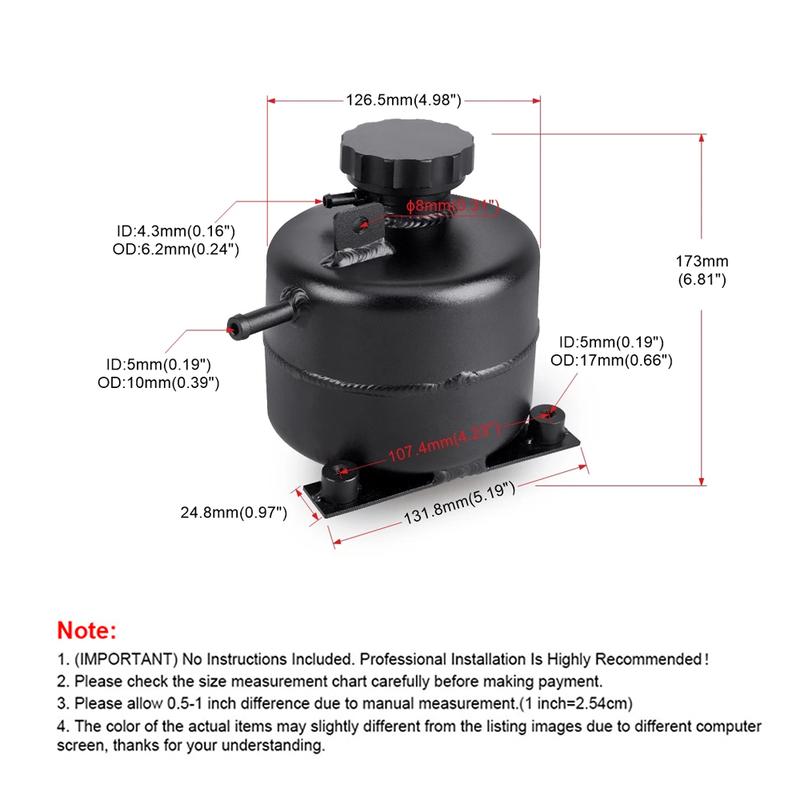 Coolant Header Expansion Overflow Water Tank Cap Reservoir Can Car Accessories For 02-08 BMW Mini Cooper S R52 R53