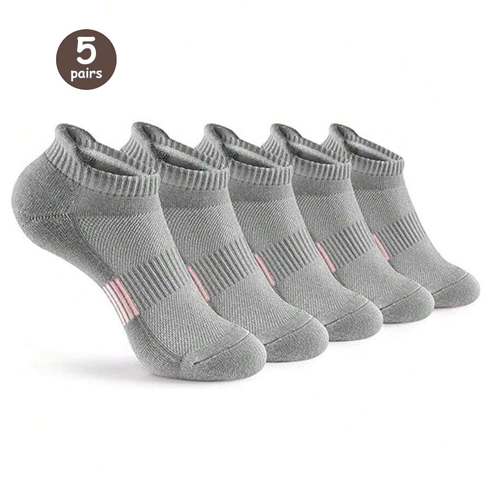 5 Pairs Men's Socks High-Quality Spring and AutumnThickened Breathable Boat Socks Low Cut Shallow Mouth Socks Men's Casual Socks