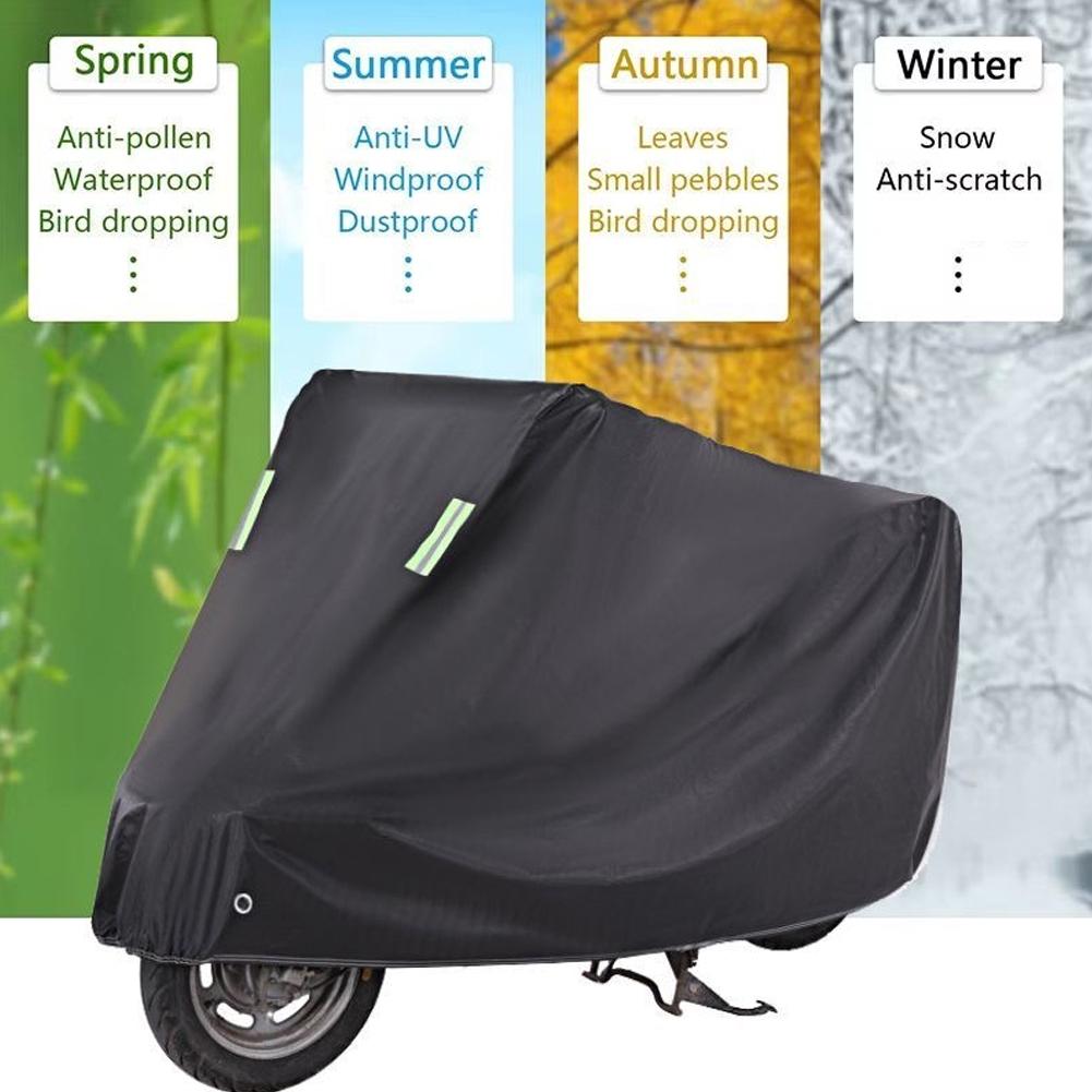Motorcycle Protective Cover Sun And Rain Protection Indoor Dustproof Outdoor Motor Scooter Bike Cover Universal Q0P0