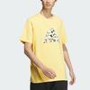 Adidas Printed Logo Casual Sports Short Sleeve T-Shirt Men Tops Bright-Yellow JI6835
