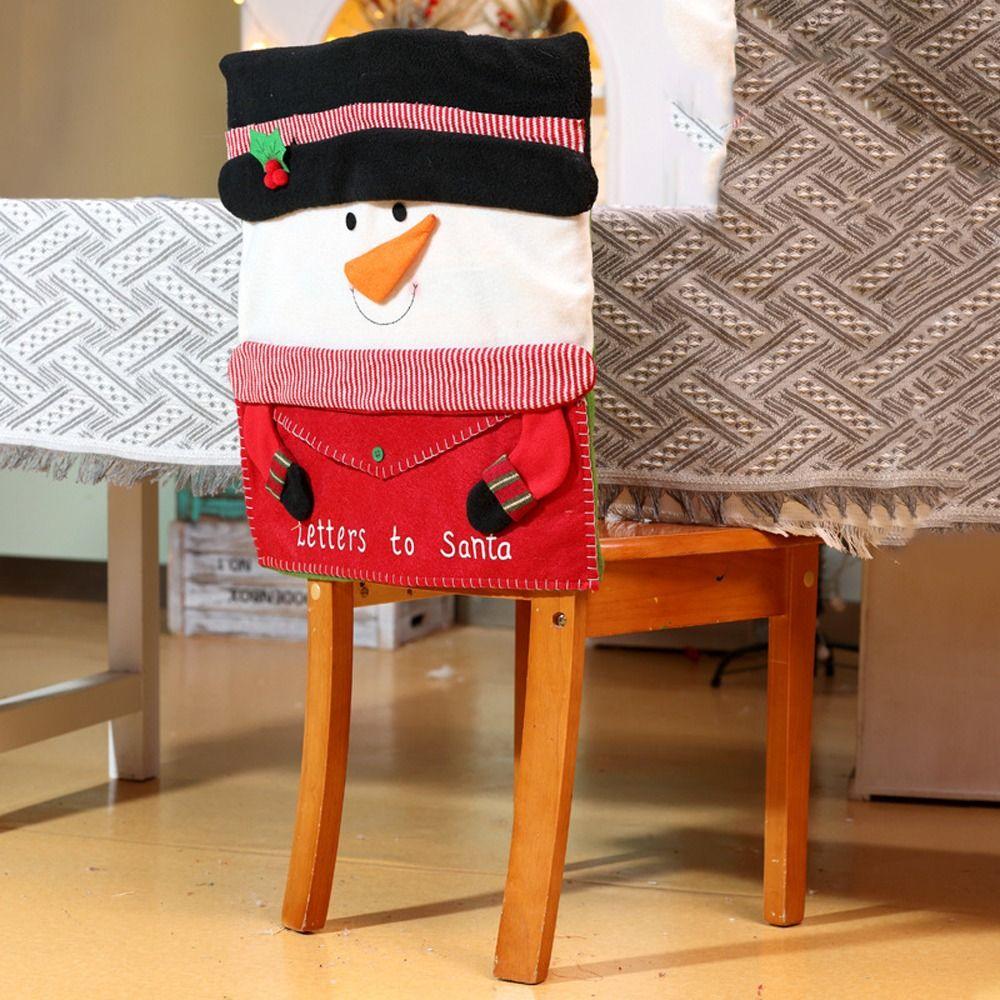 

Рождественские украшения Рождественский чехол для стула Защитная одежда для стульев Рождественские украшения style 4