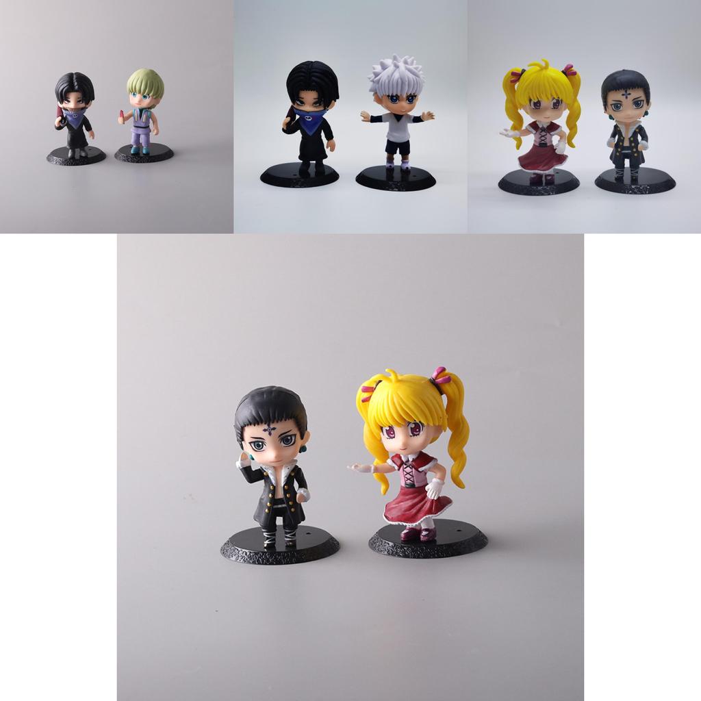 Stylish Q Version Hunter X Hunter Figures Crafted From Durable Plastic With Vibrant Hues