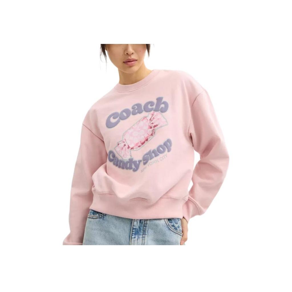 Coach FW25 Candy Pattern Printed Round Neck Long Sleeve Sweatshirt Women Sweatshirt CDF54-UAQ