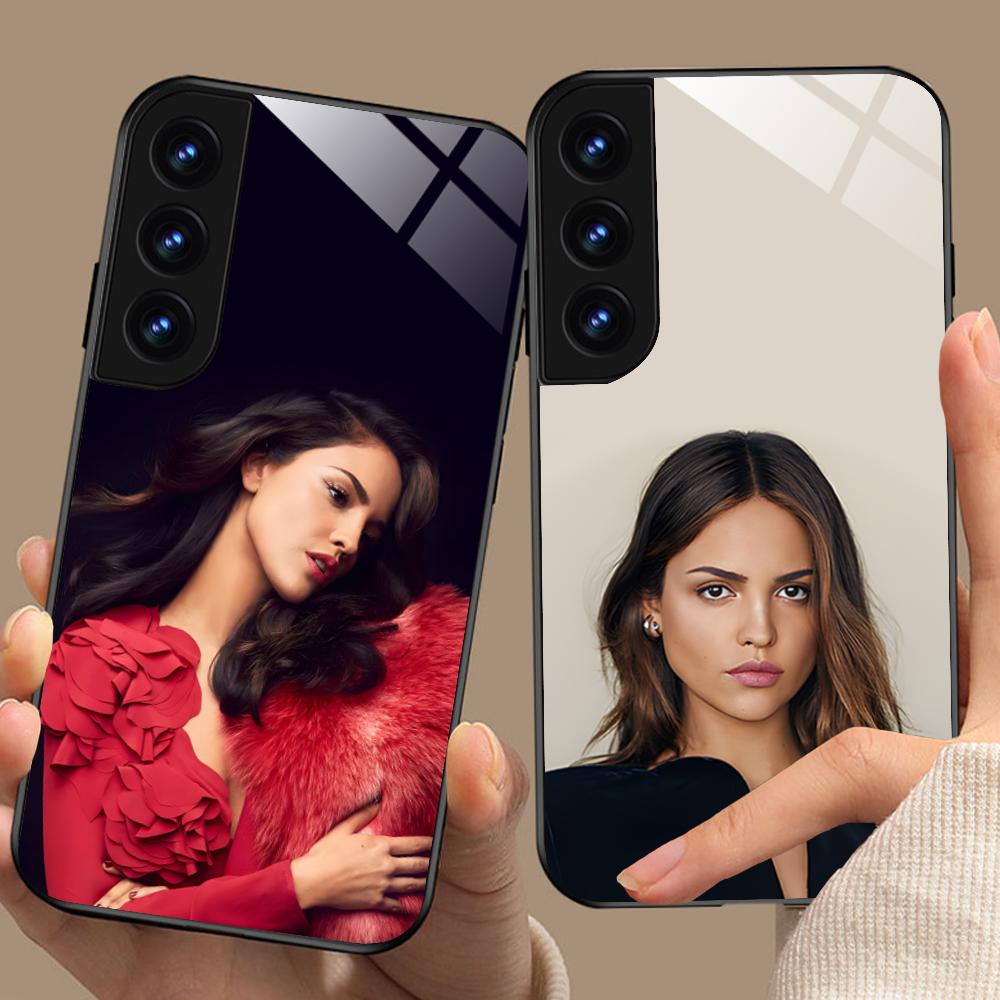 Fashion Eiza Gonzalez Glass Mobile Phone Case for Samsung Galaxy A56 55 54 53 52 51 36 35 34 23 16 15 5G Colorful Cover