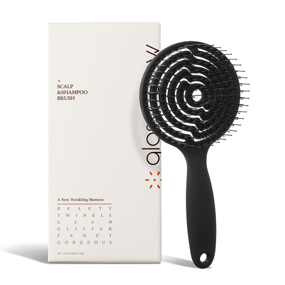 Domestically produced scalp scrub shampoo brush