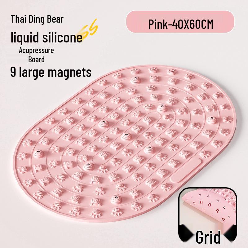 In-stock Liquid Silicone Acupressure Foot Massage Mat – Ultra-Slow Running, Indoor Toe Pressure Board for Meridian Unblocking.