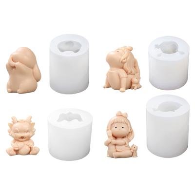 Candle Mould Silicone Mould Candle Making Decorating Candle Cute Epoxy Mould Castings Molds Baking DIY Silicone Mould