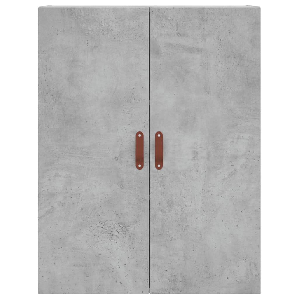 Vidaxl Display Cabinet, Concrete Grey 69.5X34X180 Cm Wood-Based Material