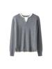 Men's Solid Color V-Neck Fake Two-Piece Knit Sweater Fashion Casual Pullover Top Daily Commute