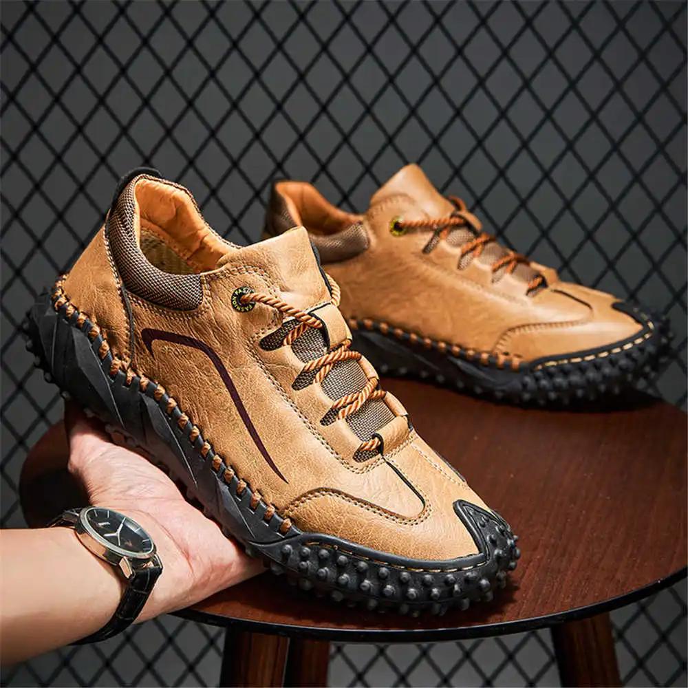 Fashion 39-40 Natural Leather Men's Sneakers 52 Size Loafers Red Man Basketball Skateboarding Shoes Man Sport Baskette Pretty