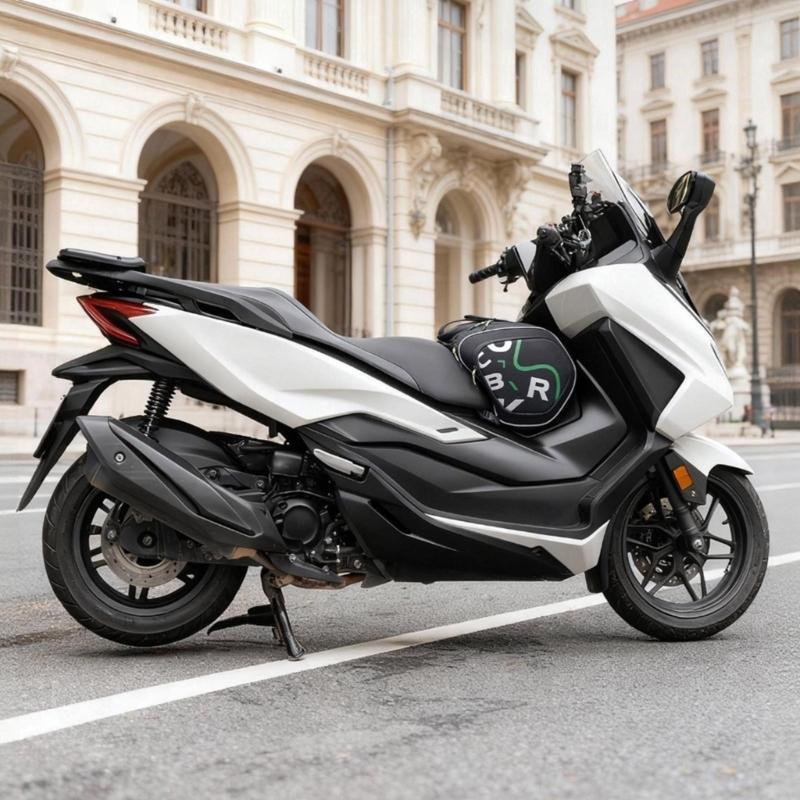 Sturdy Construction Motorcycle Storage Bag with 12L Capacity Double Closure Opening Accommodating Helmets and Ergonomic Design for Unobstructed Leg