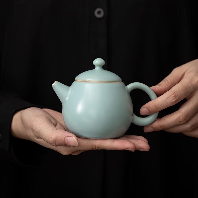 Sushi Ru Kiln Dragon Egg Ceramic Teapot