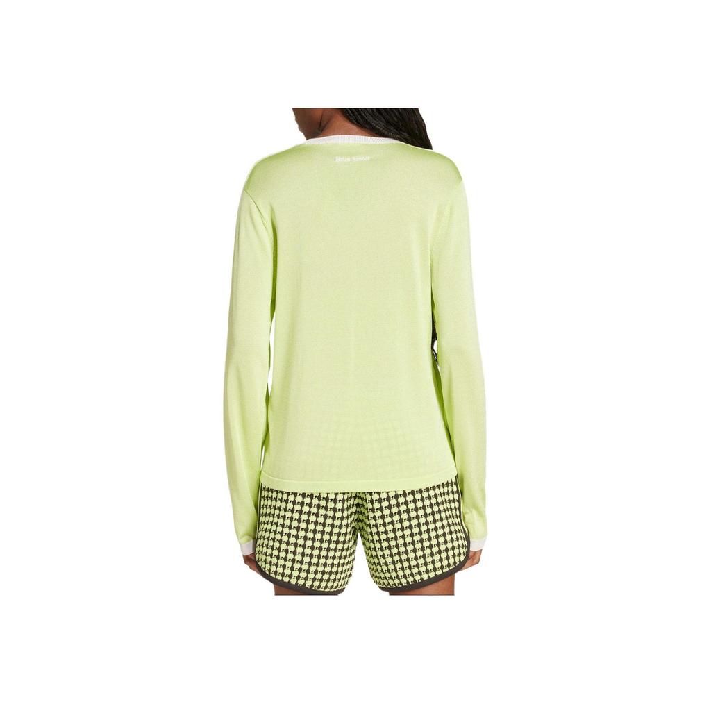 Adidas Wales Bonner Knit Long Sleeve Tee Semi Frozen Yellow/Chalk White Men Streetwear IZ1892