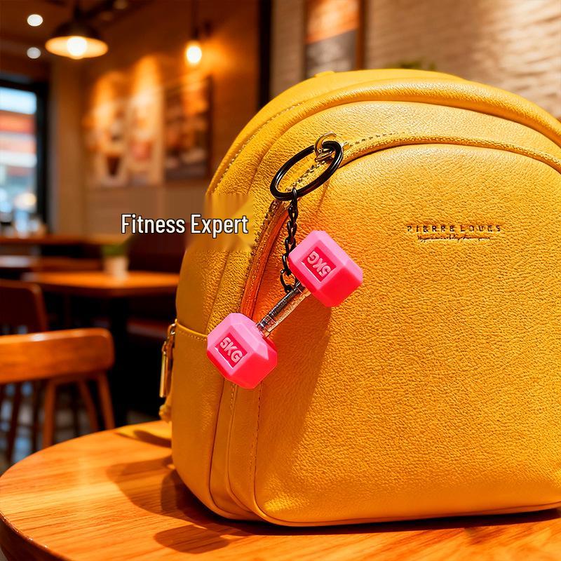 High-Grade Mini Fitness Equipment Keychain Charms & Ornaments