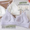 Traceless liquid jelly underwear women's thin big breasts show small anti-sagging gathering small breasts, beautiful back triangle cup bra cover