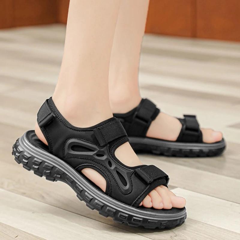 Fashion With Platform Male Shoe Sports Height Luxury Designer Clearance Sale High Quality New Summer Low Price Pvc Fashion Men's Sandal