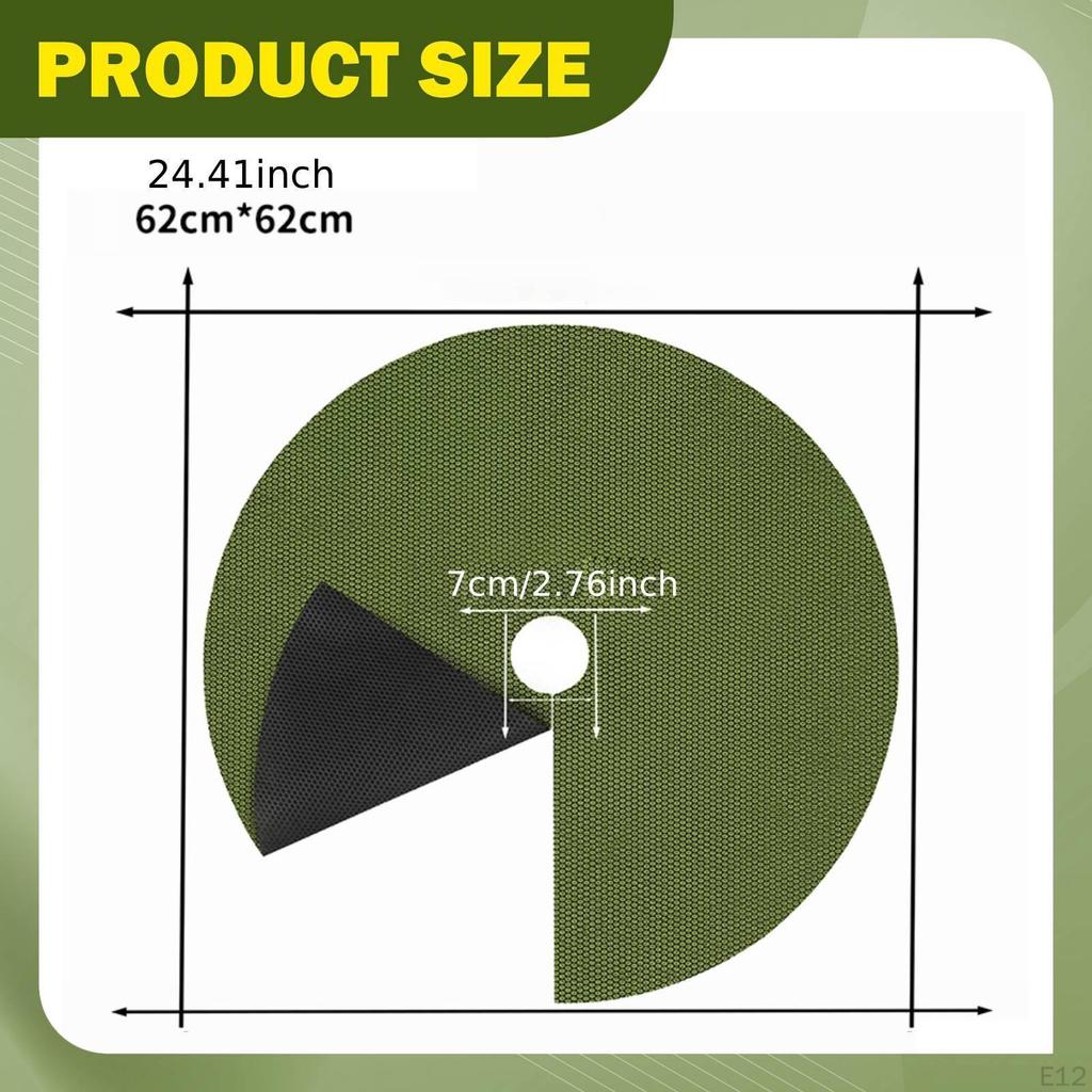 10 Pieces Mats Landscape Cloth Portable Protection Mulch Plant Covers for Garden Indoor Outdoor