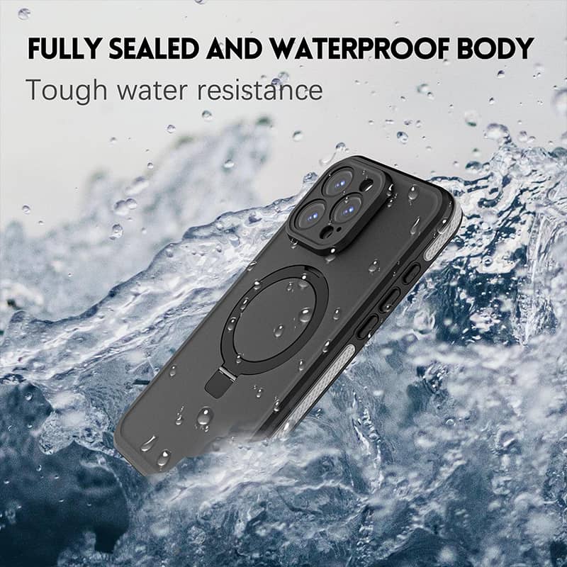 For iPhone 16 15 Pro Max 16 Plus 16 15 Pro Waterproof Case, [Compatible with Mag-Safe] Full-Body Heavy Duty Shockproof Case