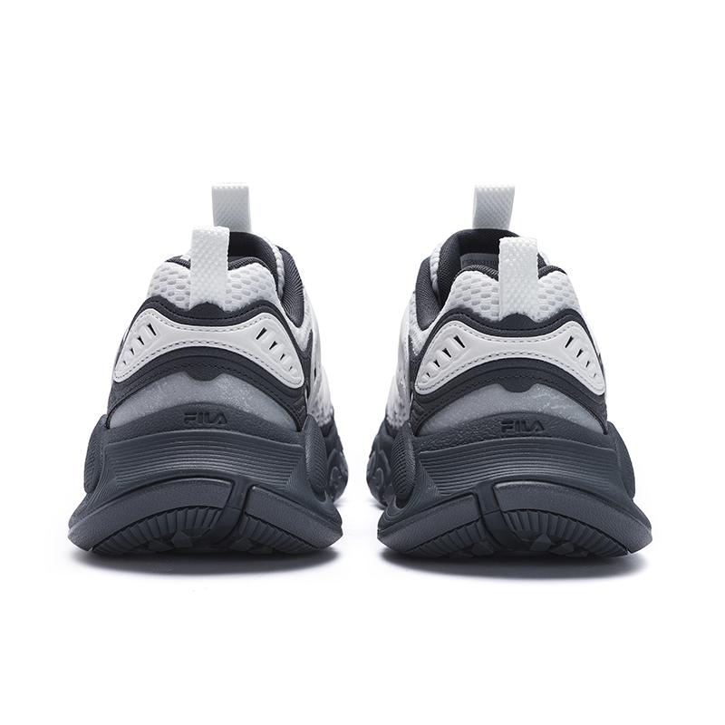 New FILA TRUFFLE 2.0 Mushroom Shoes Breathable And Lightweight Low Top Casual Shoes Women's White Black Gray F12W531103FBD