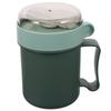 1Set Breakfast Cup Handle Design Portable Leakproof Soup Oatmeal Container Food Carrier for Office Outdoor Students
