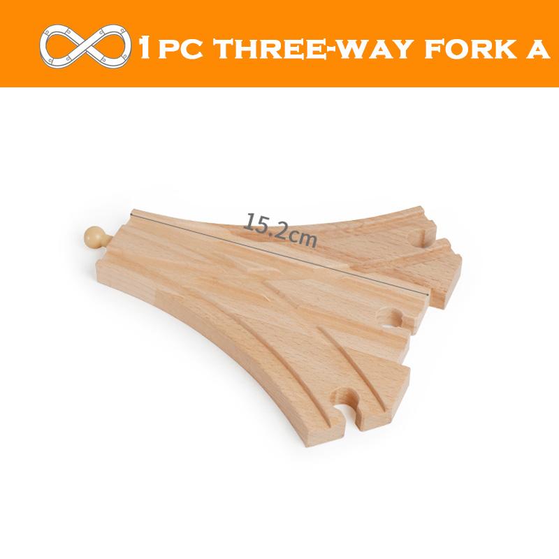 All Kinds Wooden Track Accessories Beech Wood Railway Train Track Toys Fit for Biro All Brands Wooden Tracks Toys for Kids Gifts