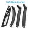 LHD RHD 4-teiliges Set Türfensterschalterblende Armlehnen-Zuziehgriffabdeckung Zierleiste Für BMW X5 X6 E70 E71 E72 2007-2014
