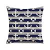 Watercolor sailing-themed sailboat Digital printing short plush pillow covers for car sofa office cushion cover home goods