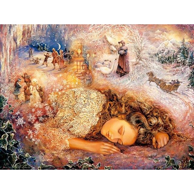 

Алмазная картина с изображением животных, вышивка крестиком, Алмазная вышивка, полная дрель, дисплей, Алмазная мозаика, комплект, зимний пейзаж, искусство