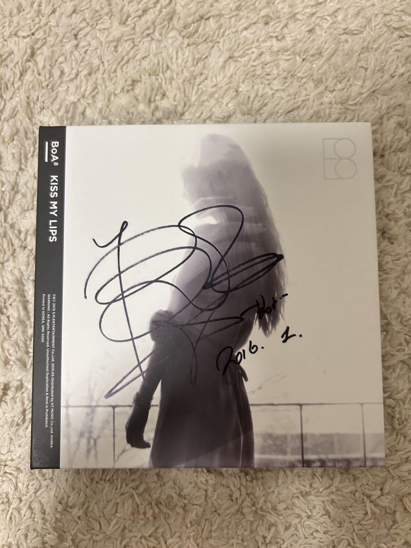 

[USED] BoA Kiss My Lips autographed album