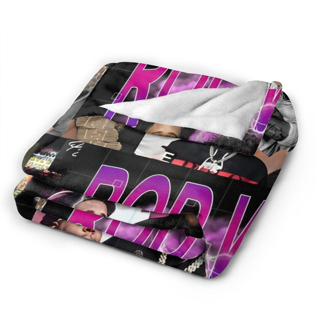 Warm Soft Blanket Travel Office Rapper rod wave Bedding Throws Flannel Bedspread For Bedroom Funny Sofa Bed Cover