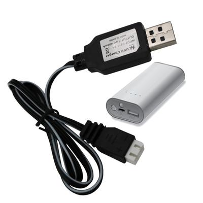 USB Charging Cable 7.4V with Three Pin Connection Extension Port for Lithium Battery Powering Charging Cord