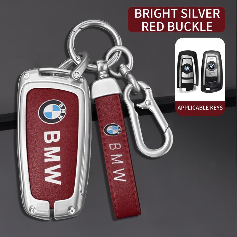 Car Smart Key Fob Case Cover Bag For BMW 3 4 5 Series 320i 530i 550i F20 F21 F30 F31 F25 F01 F02 Keyless Keychain Accessories OZ3