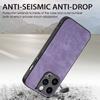 For iPhone 15 Pro Case Shockproof Slim Retro Leather Phone Back Cover