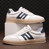 Fashion Men's Genuine Leather Casual Shoes Lace-Up Male Walking Sneakers Outdoor Sports Shoes for Men Comfortable Slip-Resistant Flats