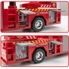 1:18 Scale Alloy Fire Truck with Light and Music Ladder Fire Trucks Water Spray Sprinkler Vehicle for Children Birthday Present