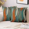 1 Stück Abstrakt Modern Blattdruck Kissenbezug Muster Kissenhülle Geeignet für Sofa Schlafzimmer Auto Kissenbezug