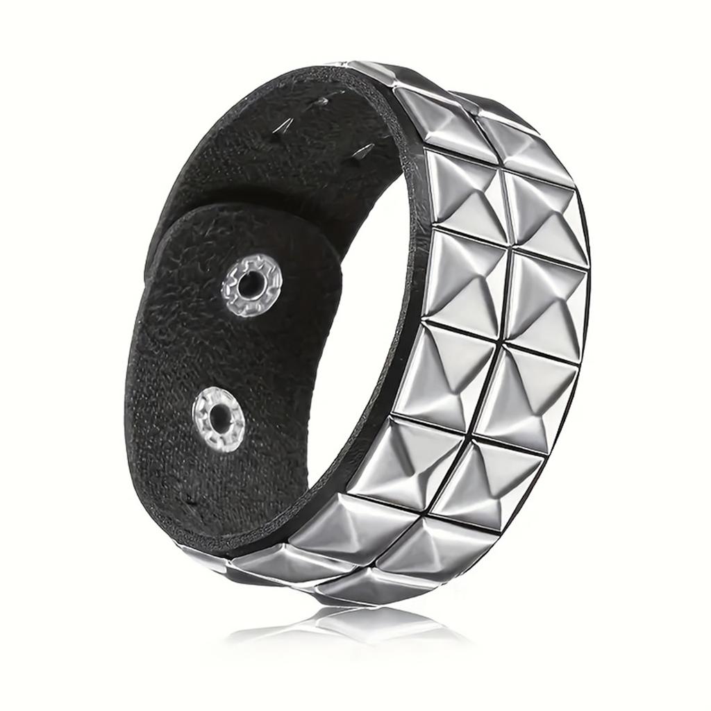 Gothic Rivets Creative Y2K Bracelet for Daily Party Music Festival Wear Couple Bracelet Festival Accessories