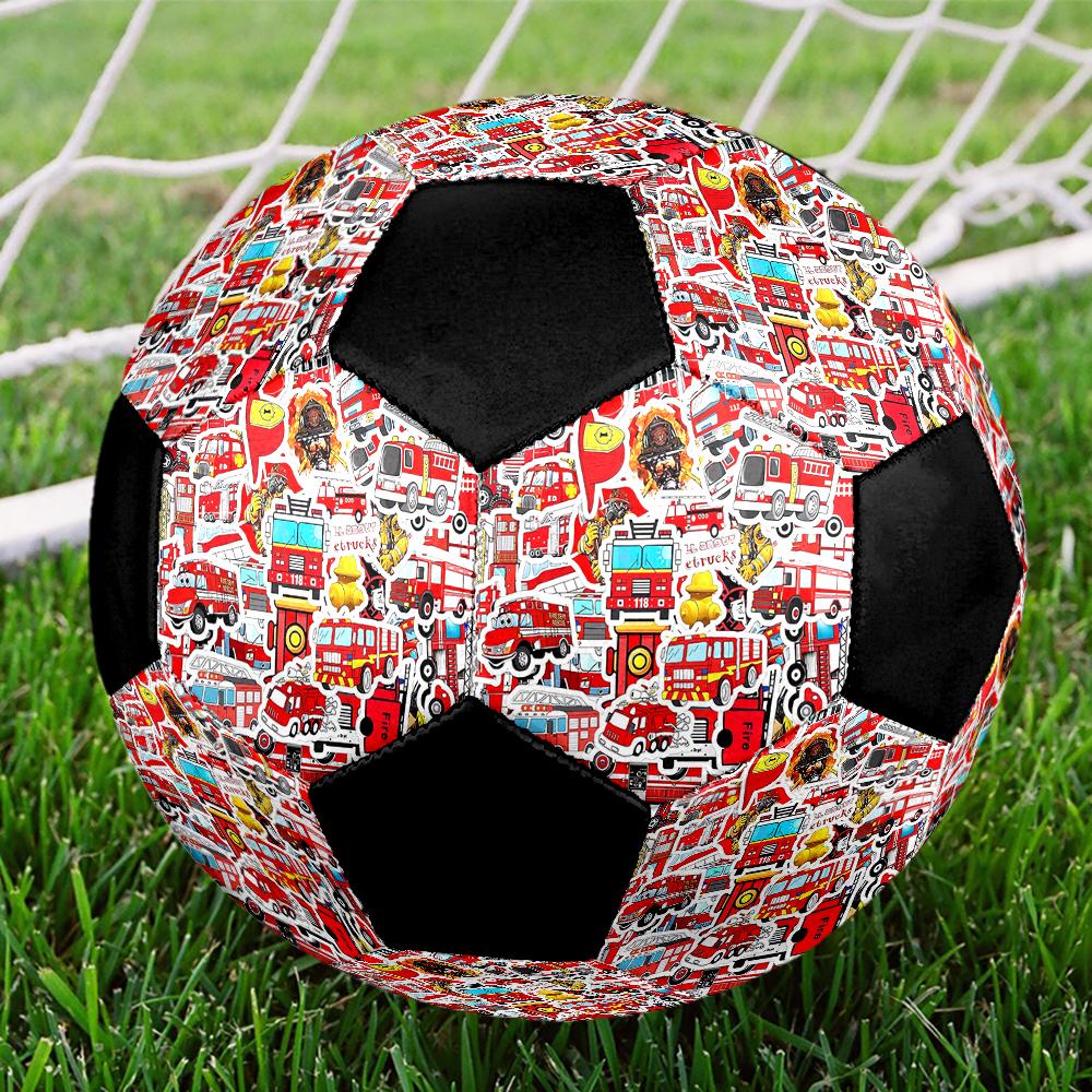 fire truck Theme Size 5 Soccer Ball, Suitable for Both Indoor and Outdoor Matches, a Gift Suitable for Everyone.