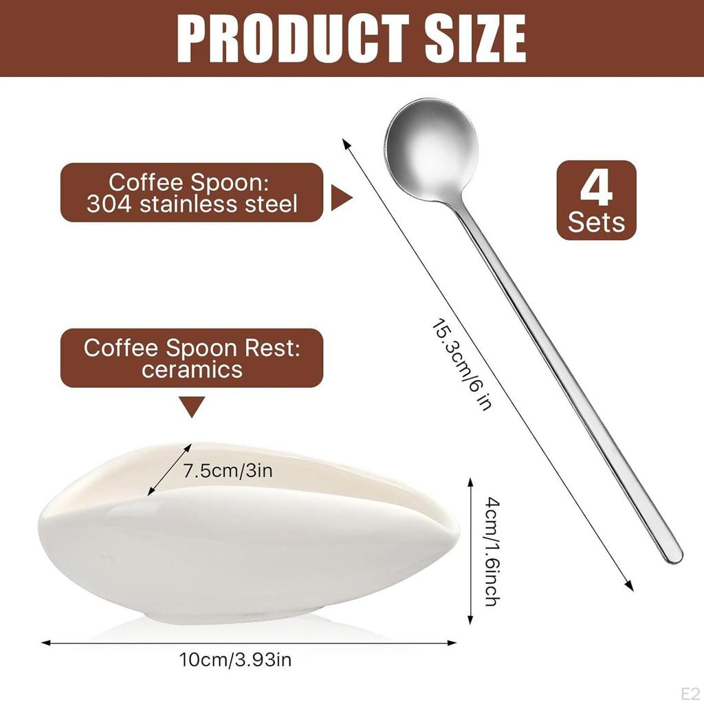 Tasses de Dosage pour Grains de Café Plateau Unique avec Cuillères Ustensile Bols de Pesée pour