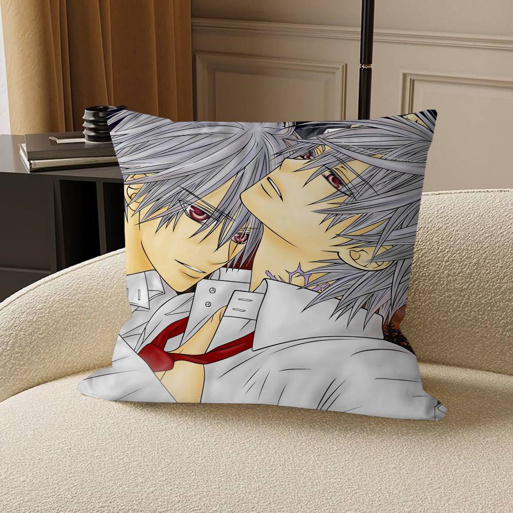 A-Animation V-Vampire Knight Cushion Cover Car Throw Pillow Case For Sofa Car Christmas Gift 40x40cm 45x45cm