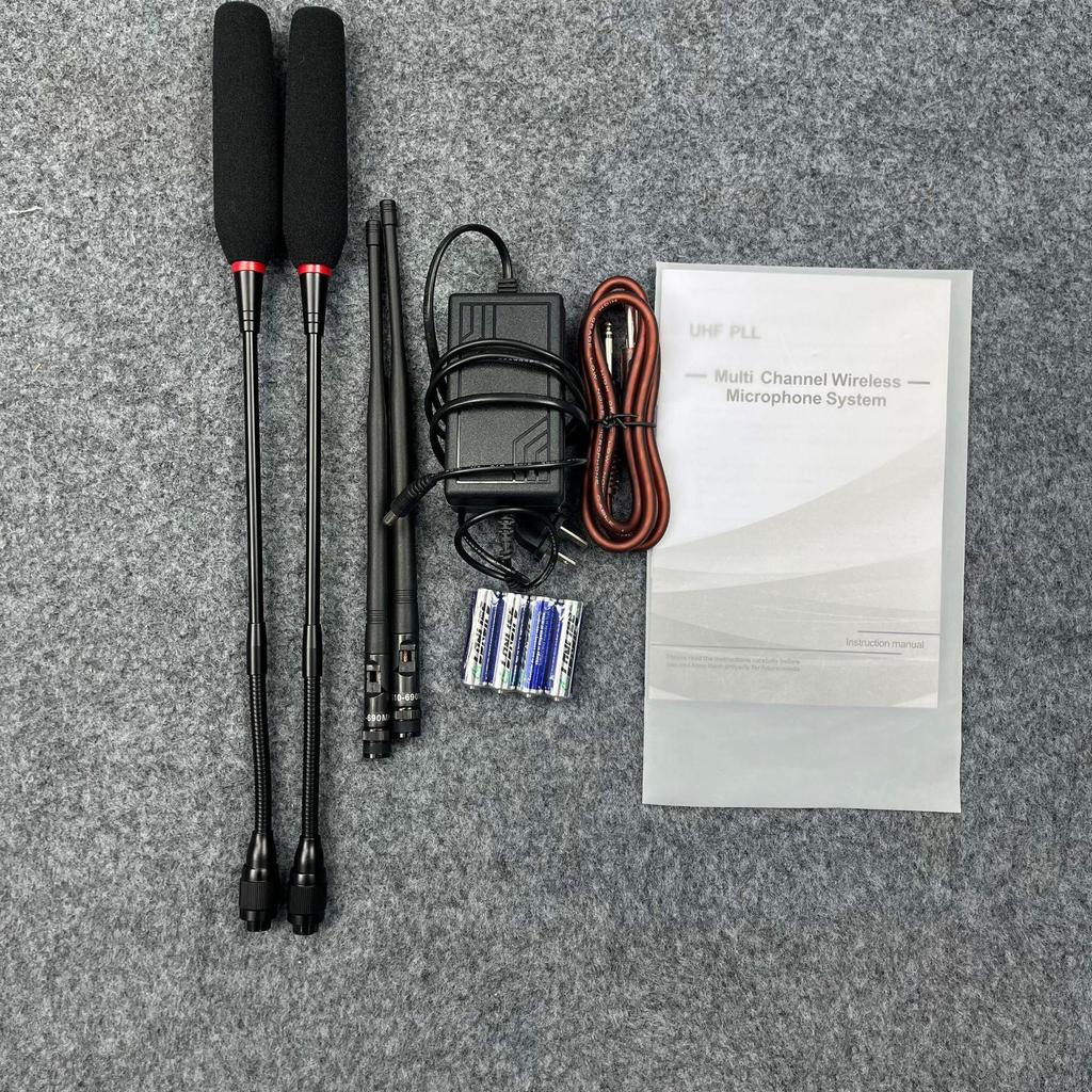 KTV U-Band Infrared High-End Wireless Dual Microphone with Lavalier and Headset